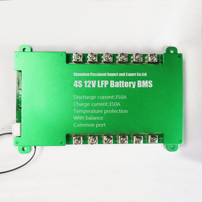 Common Port 4s 12v 350a 300a Lifepo4 แบตเตอรี่ BMS ทนต่อ 40v ใน Series