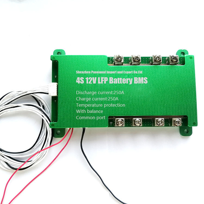 4s 12v 250a Lifepo4 แบตเตอรี่ BMS ประเภทสกรู Common Port ทนต่อ 40v ใน Series