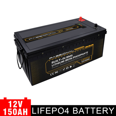 Long Life 12v 150ah LiFePO4 แบตเตอรี่ลิเธียมแบบชาร์จไฟได้สำหรับ RV Solar Energy