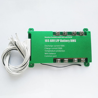 ทนต่อแบตเตอรี่ LiFePO4 85v BMS Common Port 16S 48V 100A BMS Screw Type
