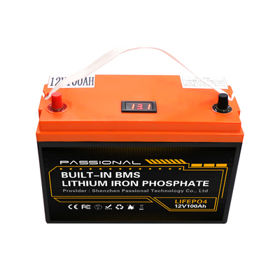 12V 100Ah LiFePO4 แบตเตอรี่ลิเธียมสำหรับการจัดเก็บพลังงานรถยกไฟฟ้า EV Scooter E Bike
