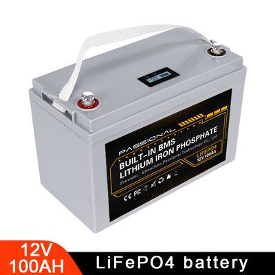 12V 100Ah LiFePO4 แบตเตอรี่ลิเธียมสำหรับการจัดเก็บพลังงานรถยกไฟฟ้า EV Scooter E Bike