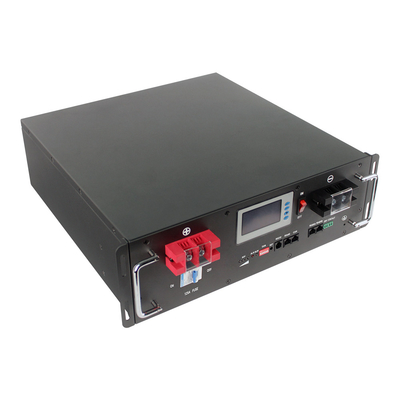 51.2v 100ah 5kwh Lifepo4 ชุดแบตเตอรี่ลิเธียมแบบติดตั้งบนแร็ค