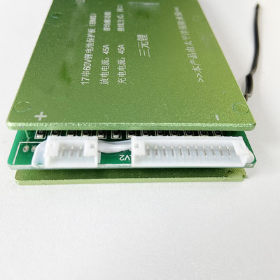 3.7V PCB Li Ion Protection Board BMS 17S 60V 45A พอร์ตทั่วไปพร้อม Balance